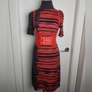 Vintage Missoni Striped Wool Knit Dress